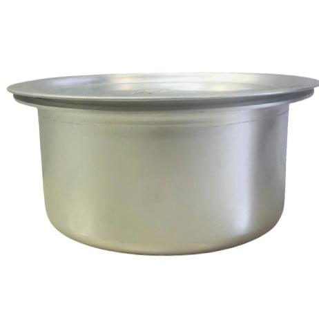 Aluminium Pot with Lid dia 20cm Height 10 cm(no 12) - The Kitchen Warehouse
