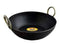 Iron Deep Kadai/wok with flat base 8 Sizes