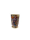 Brass drinking/pooja Glass 1 pc meenakari