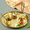 Polished Brass Pooja Thali 7 Piece set