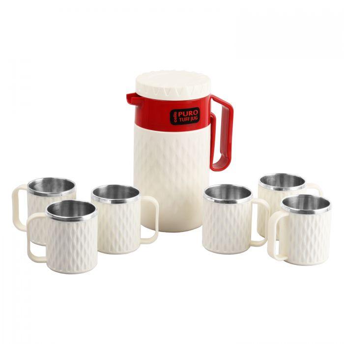 Puro 7pc Tea Break Set (Mop Red) - The Kitchen Warehouse