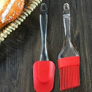 Silicone Spatula Brush set 1pack - The Kitchen Warehouse