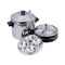 Amarjyoti Stainless Steel Idli Cooker 16 and 24 idlis, Silver