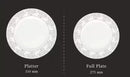 La Opala Diva, Velvett Collection, Opal Glass Dinner Set 35 pcs, ARIA GREY